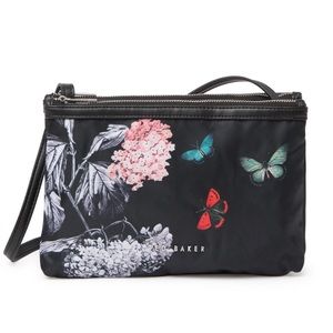NWT Ted Baker narrnia nylon crossbody bag black